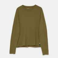 *PORTAL* drift merino long sleeve t-shirt (dark olive)