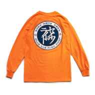 *BLUE LUG* safe ride long sleeve t-shirt (orange)