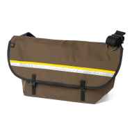 値下　shtak bluelug ブラウン メッセンジャーバッグ イエロー内側 BLUE LUG* the messenger bag (green/yellow) - BLUE LUG ONLINE