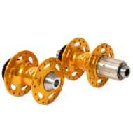 *PHIL WOOD* center lock disc hub set (thru-axle/LTD gold)