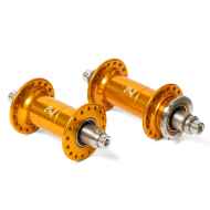 *PHIL WOOD* low flange track hub set (LTD gold/single fixed)