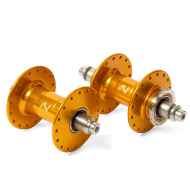 *PHIL WOOD* high flange track hub set (LTD gold/fix&free)