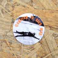 *CALLING IN SICK* laying down circle sticker