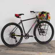 *CRUST BIKES* evasion non-boost CUSTOM complete bike (m/pastel speckle'd black)