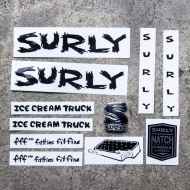 *SURLY* ice cream truck new frame decal set (black)