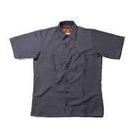 BLUE LUG* box cut mechanic shirt (brown) - BLUE LUG ONLINE STORE