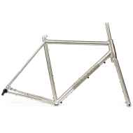 SINGULAR CYCLES* gryphon frame set (steel gray) - BLUE LUG