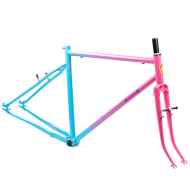 *CRUST BIKES* florida man frame (blue/pink)