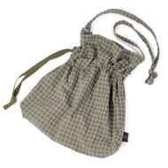 *BLUE LUG* horse feed bag (beige check)