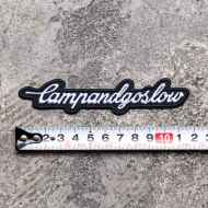 *CAMP AND GO SLOW* embroidered patch