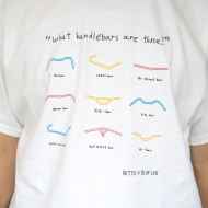 *BLUE LUG* NITTO handlebar t-shirt (white)