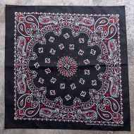*BL SELECT* bandana (paisley/black/red)