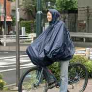 FAIRWEATHER* packable rain poncho (algae green) - BLUE LUG