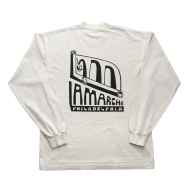 *LA MARCHE* get bent long sleeve mockneck t-shirt (cement)