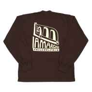 *LA MARCHE* get bent long sleeve mockneck t-shirt (chocolate)