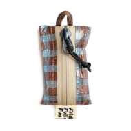 *BLUE LUG* FRIDAY kozeni pouch (dyneema gingham brown/blue)