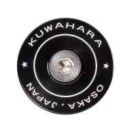 *KUWAHARA* retro inspired stem cap (black)