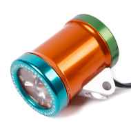 SINEWAVE* cycle beacon (brown/red/turquoise) - BLUE LUG