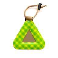*BLUE LUG* FRIDAY triangle reflector (green/gingham)