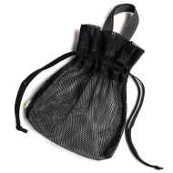 *BLUE LUG* roll kinchaku bag (mesh black)