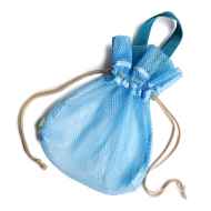*BLUE LUG* roll kinchaku bag (mesh blue)