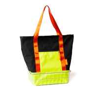 *HUNGRY* fancy tote 137 (cordura/black/yellow)