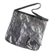 *FAIRWEATHER* FRIDAY packable sacoche (dyneema/gingham black)