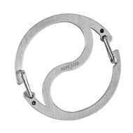*NITE IZE* yinyang key carabiner (silver)