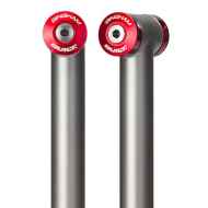 BINGHAM BUILT* titanium layback seatpost (pewter) - BLUE LUG