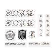 *SURLY* born to lose frame decal (white)
