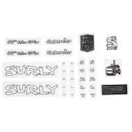 *SURLY *steamroller new frame decal set (white)