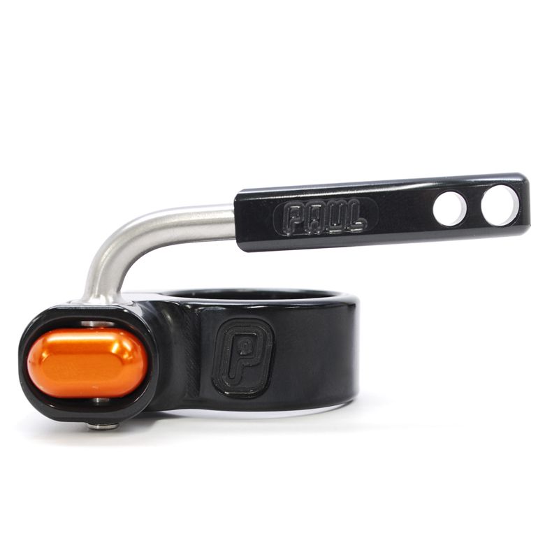 PAUL* quick release seatpost collar (black/orange) - BLUE LUG