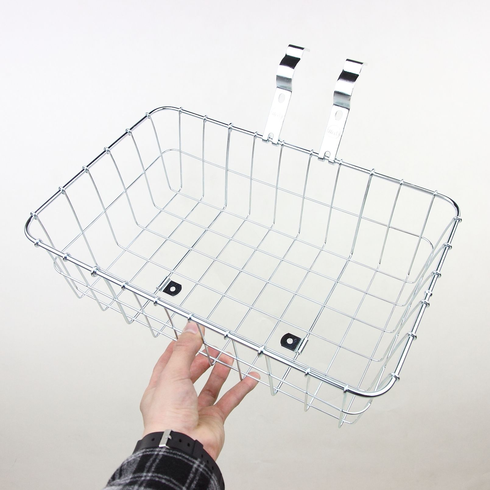 *WALD* multi fit 137 front basket (small/silver)