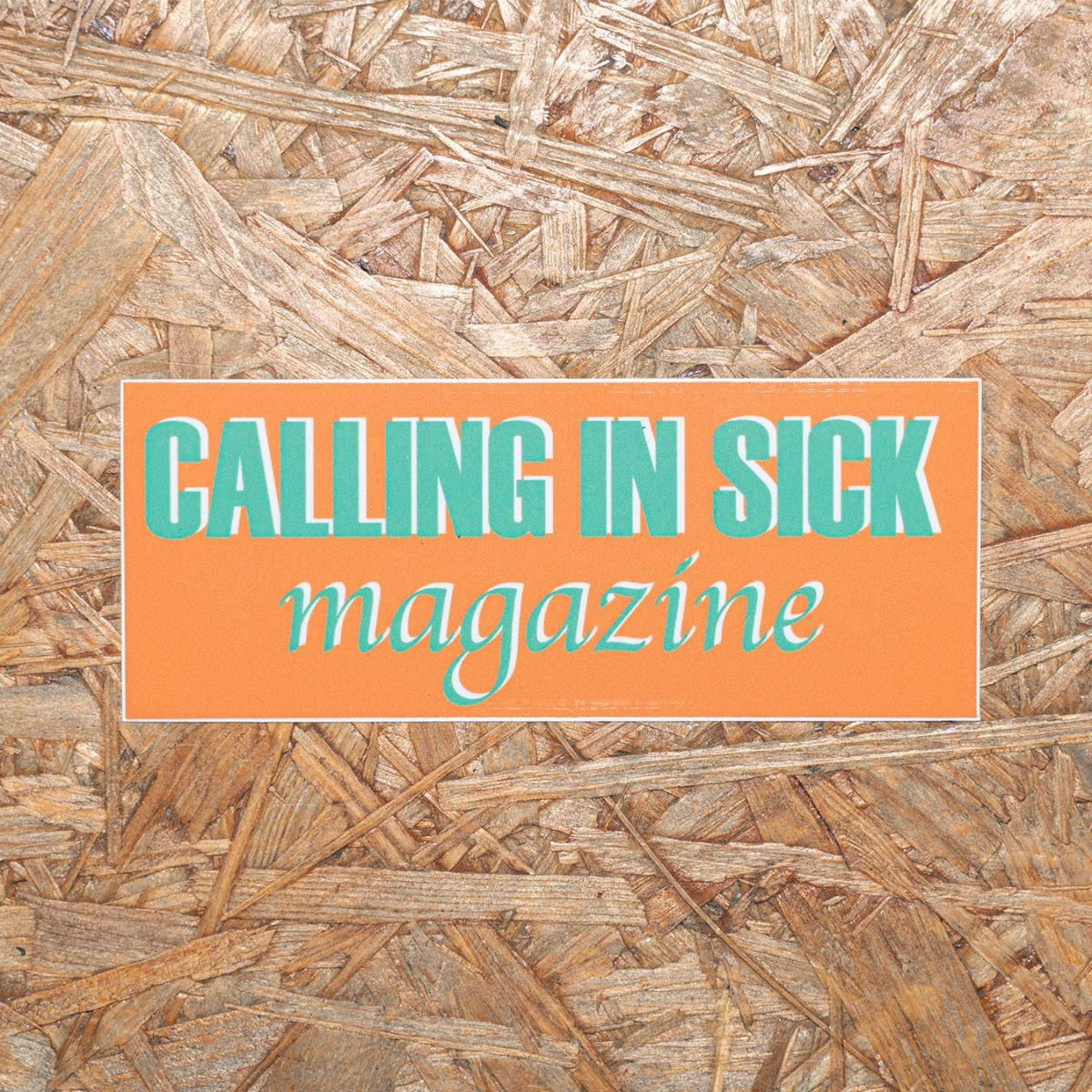 *BL SELECT* calling in sick magazine sticker (peach)