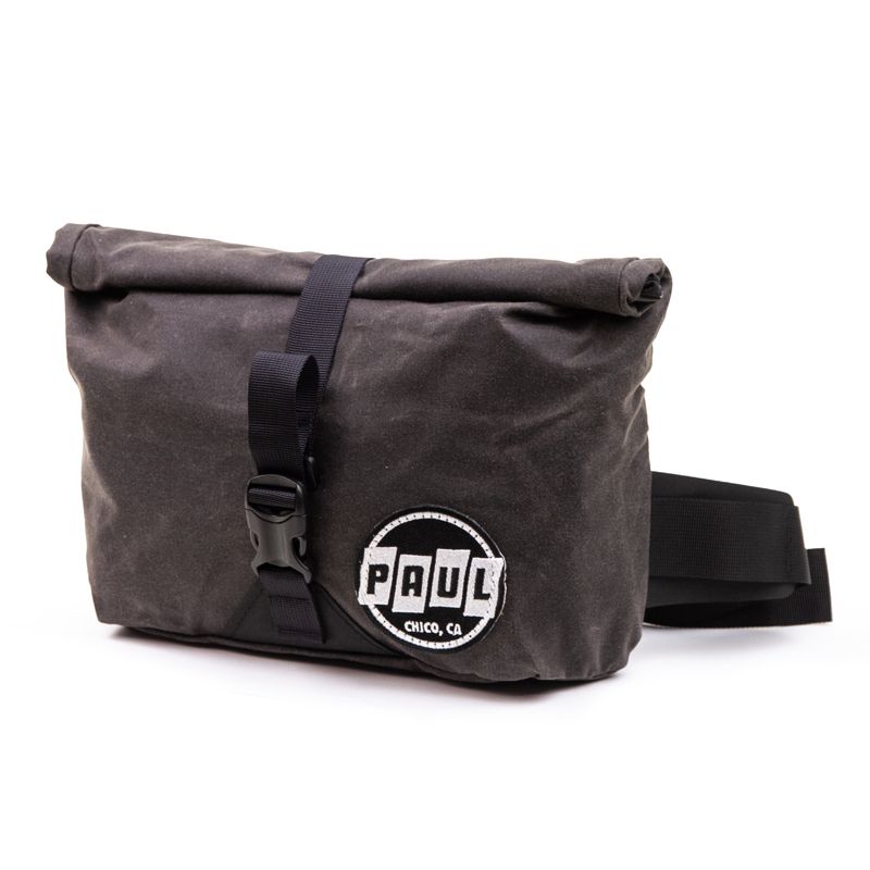 *PAUL* wax canvas roll top fanny pack