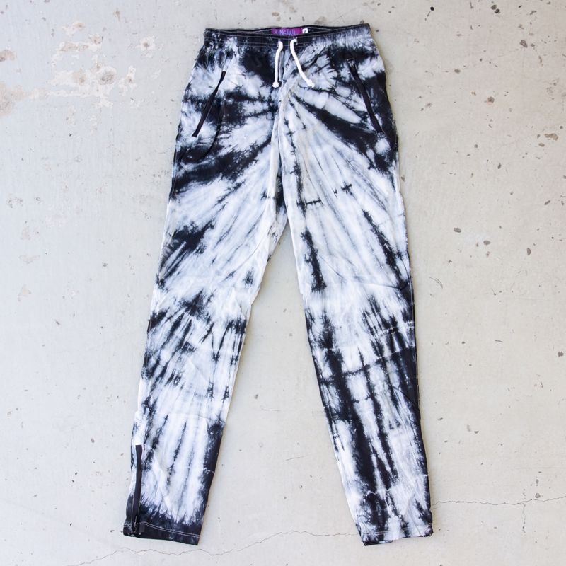 *RINGTAIL* packable camp pants (black tie dye)