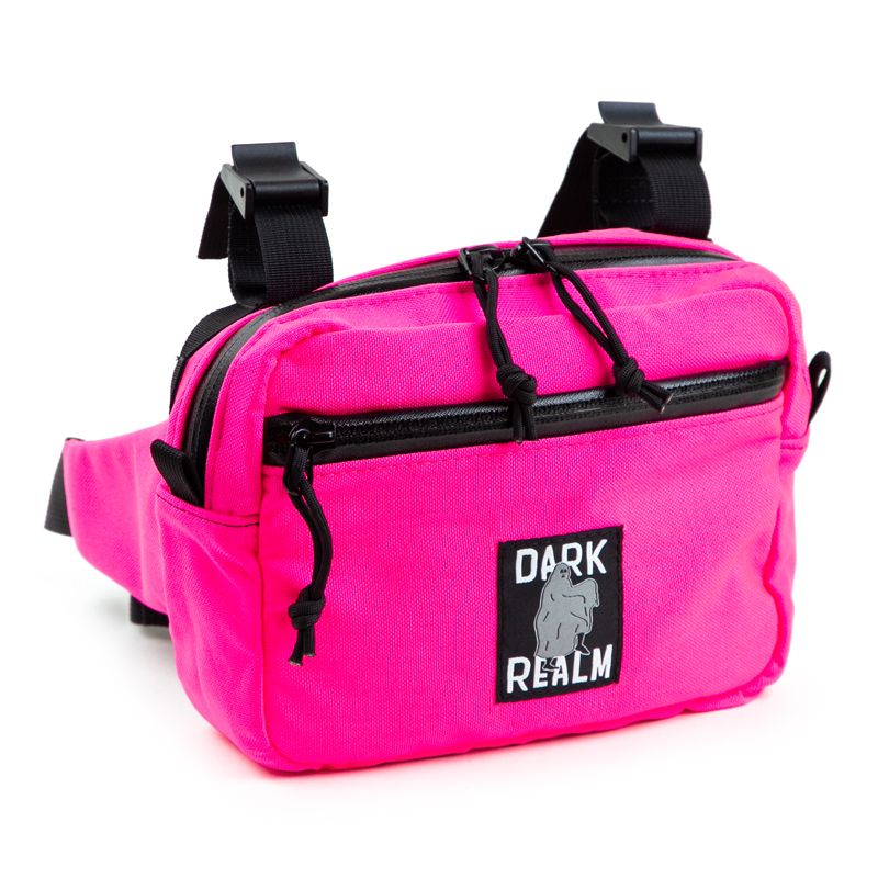 *REALM* dual duty handlebar bag (pink)