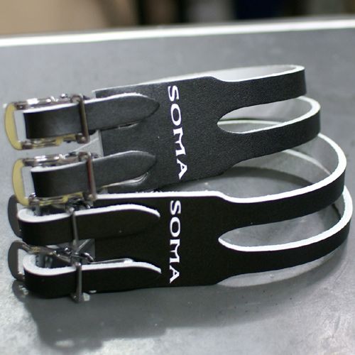 *SOMA* leather double strap (black)
