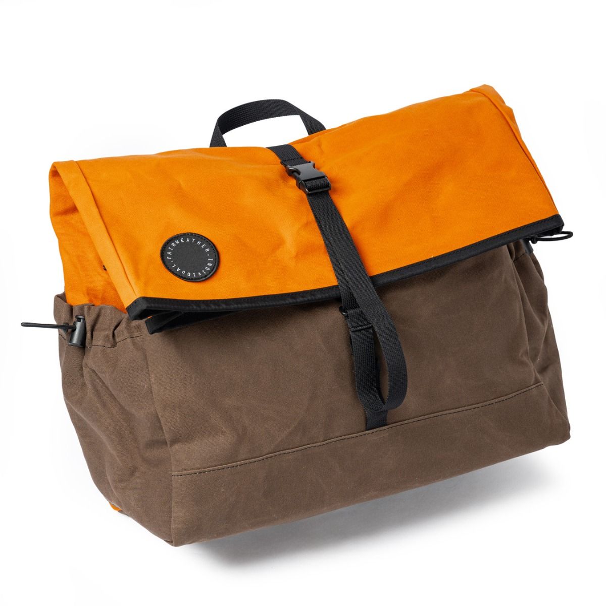 *FAIRWEATHER* brompton bag (wax brown/wax orange)
