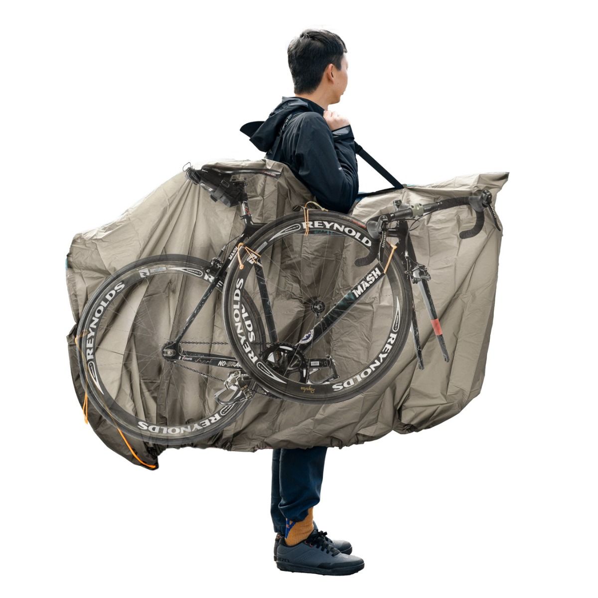 *FAIRWEATHER* bike carry bag (gray beige)