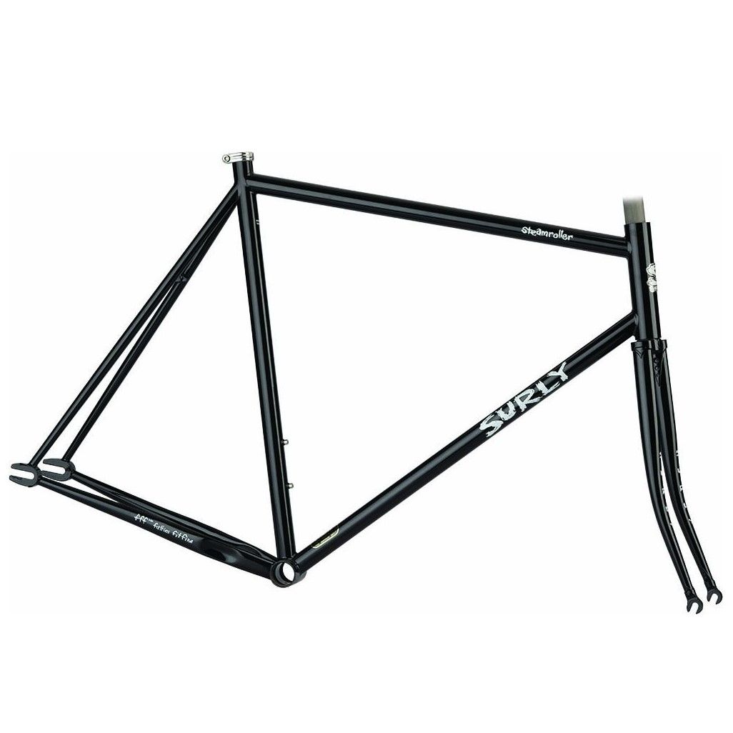 SURLY* steamroller frame&fork set (black) - BLUE LUG ONLINE STORE