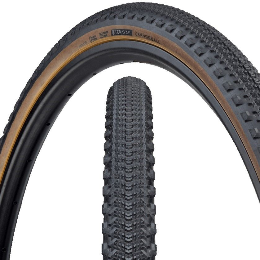 *TERAVAIL* cannonball tire (black/tan)