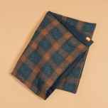 *BLUE LUG* puff blanket (navy/blue check)