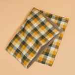 *BLUE LUG* puff blanket (brown/yellow check)