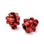 *PAUL* groovy barrel adjusters (red/pair)