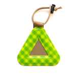 *BLUE LUG* FRIDAY triangle reflector (green/gingham)