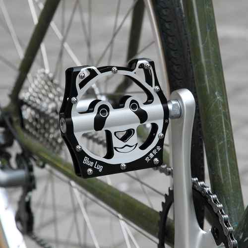 新しく着き BLUE LUG* STORE ONLINE LUG BLUE - (face) pedal panda フラットペダル