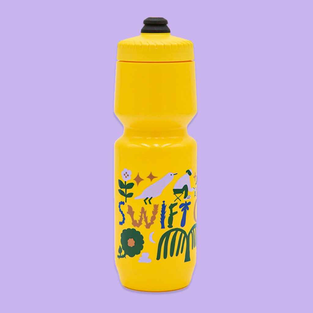 SWIFT INDUSTRIES* campout 2026 water bottle (yellow) - BLUE LUG