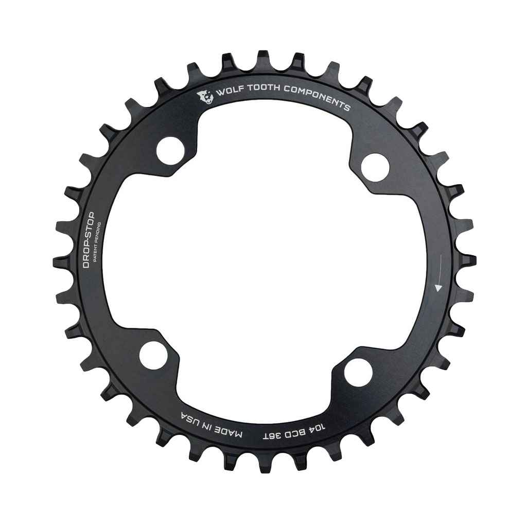 WOLF TOOTH COMPONENTS* drop stop chainring (PCD104) - BLUE