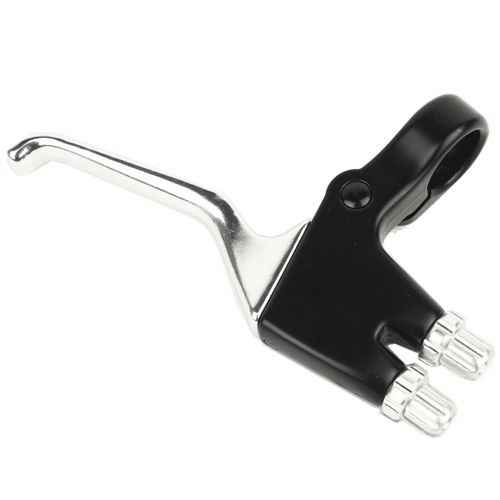 PROBLEM SOLVERS* double barrel brake lever (silver) - BLUE